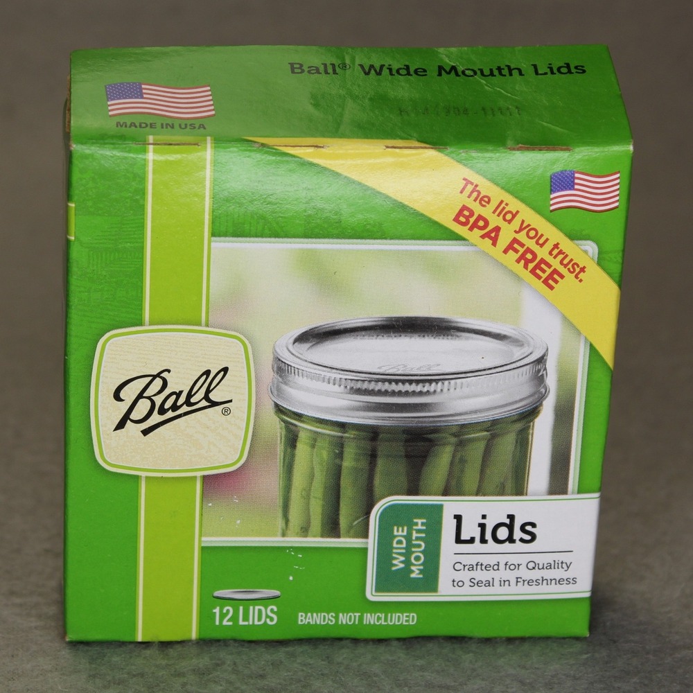 Ball Canning Lids Wide Mouth 12‎ Count Silver BPA Free Made in USA Replacement